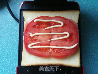 西红柿火腿鸡蛋芝士三明治的做法步骤:9