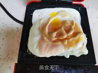 鸡蛋火腿三明治的做法步骤:7