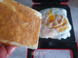 鸡蛋火腿三明治的做法步骤:8