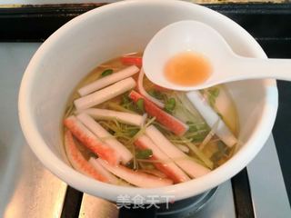 蟹柳黑豆芽汤的做法步骤:15
