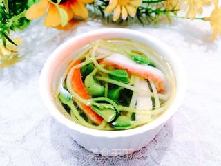 蟹柳黑豆芽汤的做法步骤:16