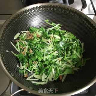 油渣炒青菜的做法步骤：6