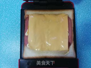 芒果火腿芝士三明治的做法步骤:7