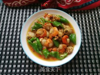 螺丝椒炒扇贝肉的做法步骤:15