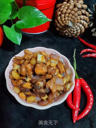 香菇洋葱肉酱的做法步骤:6