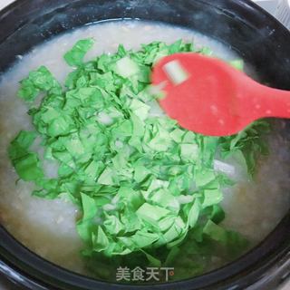 青菜瘦肉粥的做法步骤:10