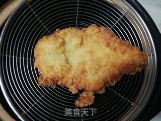 鸡排芝士汉堡的做法步骤:5