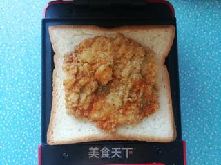 芝士鸡排三明治的做法步骤:6