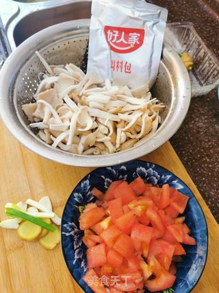 番茄肉片的做法步骤:2
