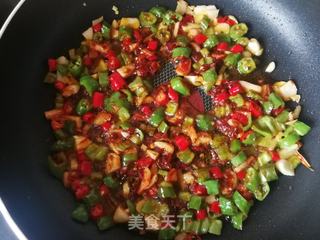 酱炒扇贝肉的做法步骤:6