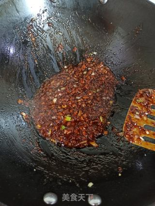 尖椒肉末炸酱荞面的做法步骤:10
