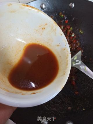 尖椒肉末炸酱荞面的做法步骤:7