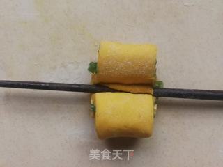 葱香椒盐南瓜花卷的做法步骤:11