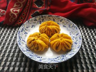 葱香椒盐南瓜花卷的做法步骤:19