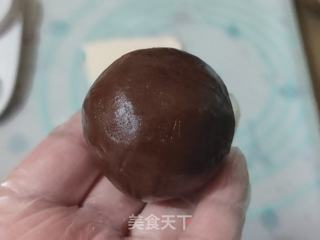 黑金五仁月饼的做法步骤:6