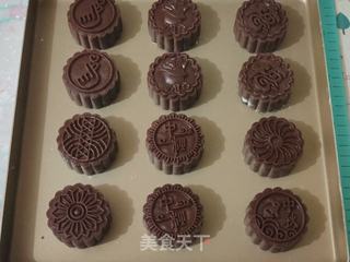 黑金五仁月饼的做法步骤:8