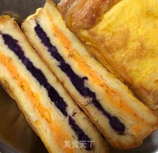 多彩薯心吐司的做法步骤:9