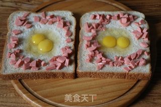 烤火腿吐司片的做法步骤：5