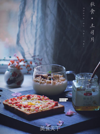 烤火腿吐司片的做法步骤：10