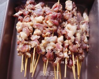 烤羊肉串㊙️腌制是关键❗️(烤箱版)的做法步骤:6