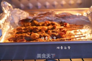 烤羊肉串㊙️腌制是关键❗️(烤箱版)的做法步骤:9