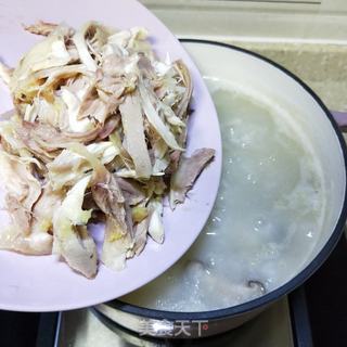 香菇鸡丝粥的做法步骤:12