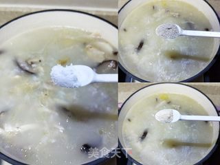 香菇鸡丝粥的做法步骤:13