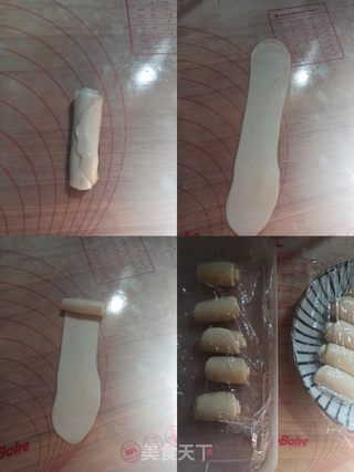 麻薯肉松蛋黄酥的做法步骤:11