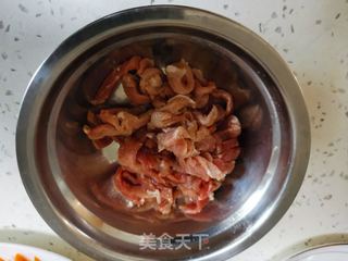 肉丝炒杏鲍菇的做法步骤:4