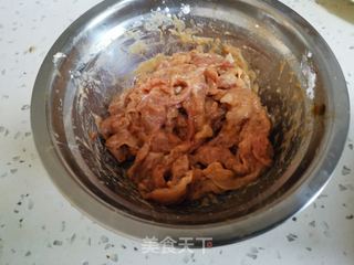 肉丝炒杏鲍菇的做法步骤:5