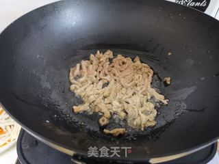 肉丝炒杏鲍菇的做法步骤：7