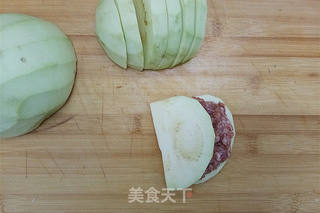 蒸酿茄子的做法步骤:6