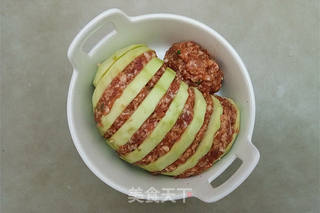 蒸酿茄子的做法步骤:7