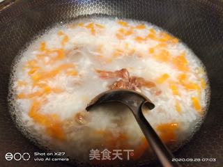 胡萝卜瘦肉粥的做法步骤：4