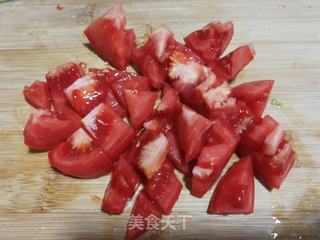 西红柿蛋花菠菜面的做法步骤:3