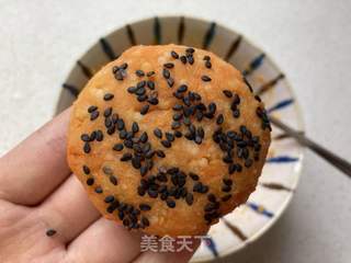 小米红薯饼的做法步骤:7