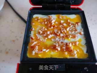 香肠煎蛋的做法步骤:4
