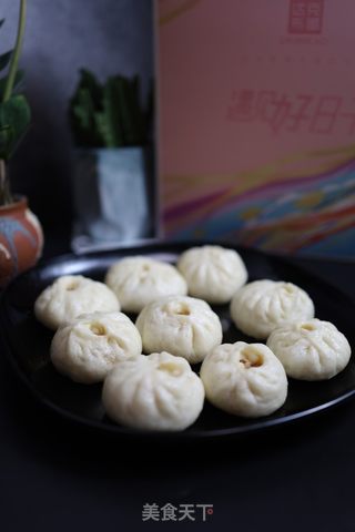 萝卜丝肉末包的做法步骤：12