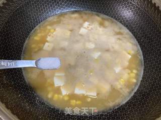 金汤虾仁豆腐的做法步骤:5