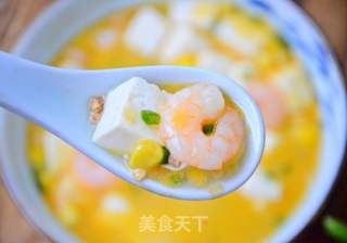 金汤虾仁豆腐的做法步骤:8