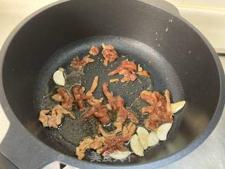 豆角肉丝焖面的做法步骤:7