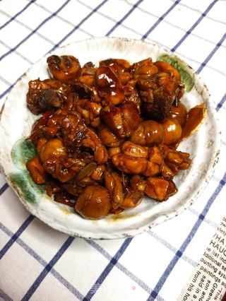 板栗炖鸡的做法步骤:14