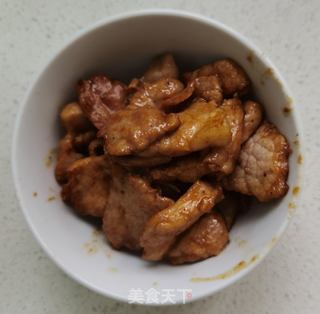 蒜苔炒肉片的做法步骤:7