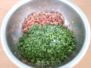 猪肉韭菜馅水饺的做法步骤:4