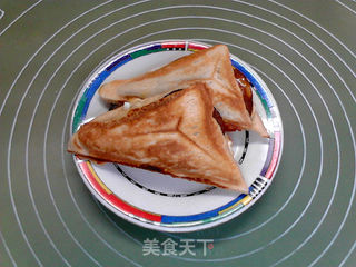 酱香火腿鸡蛋芝士三明治的做法步骤:18