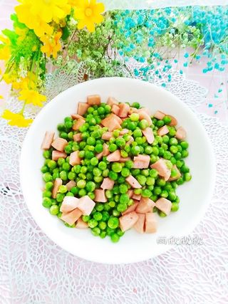 火腿豌豆丁的做法步骤:10