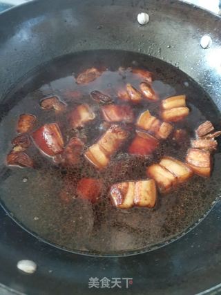百叶结烧肉的做法步骤:9