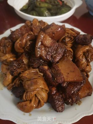 百叶结烧肉的做法步骤:13