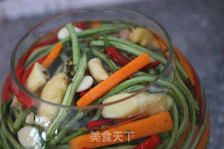 自制酸豆角的做法步骤:7