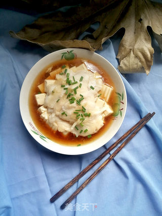剁椒鱼片蒸豆腐的做法步骤:8
